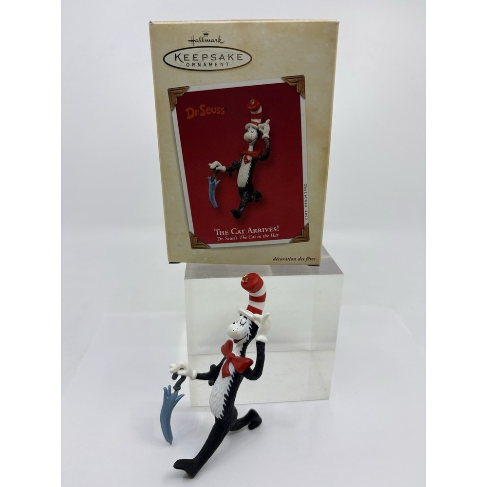 Dr. Seuss Hallmark Ornament 1999 - Cat in the Hat Box - Picture 2 of 5